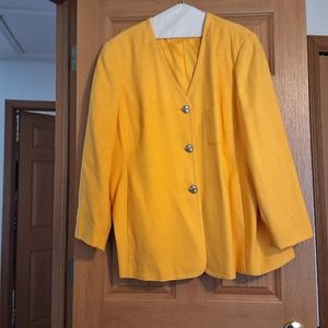 Sunshine yellow blazer